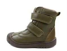 Bisgaard winter boot army with velcro and TEX